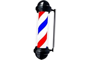 predolo Barber Pole Light Rotating Stripes Light Rainproof 20W Hair Salon Indoor Outdoor Practical Hair Salon Open Sign Wall 