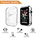 Apple Watch Screen Protector 42mm for Series 3/Series 2, Smart Watch Protective Cover, Iwatch Screen Protectors Case, Soft tpu HD Crystal Clear, One All-around Cover, One Protective Bumper [2 pack]
