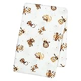 Trend Lab Safari Rock Band Deluxe Flannel Swaddle Blanket