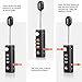 Luggage Locks, TACKLIFE HCL2A Cable Locks, Mini and Flexible TSA Approved Travel Locks, 3Digit Combination Locks for Bagback, Gym, School, Locker, Outdoor, Suitcase & Baggage