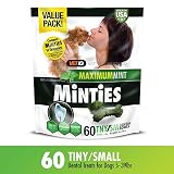 Vetiq Minties Dog Dental Bone Treats, Dental Treats for Dogs, Tiny / Small