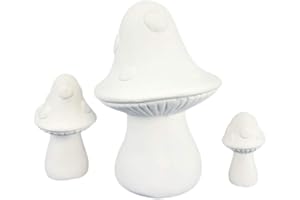 Ceramics In Montana Mushroom Ready to Paint Ceramic Bisque (Set)