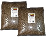 22 Lbs Tasty Worms Bulk Freeze Dried Mealworms Approx. 352,000ct
