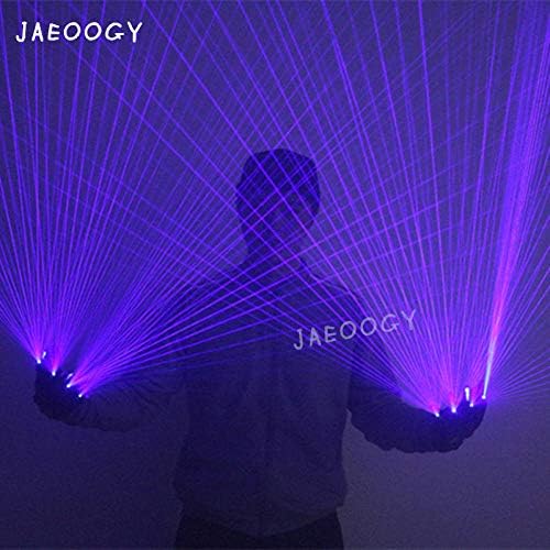 Homeen LED Flashing Finger Lighting Gloves,Novelty for boyfriend,nightclub bar party dancer singer dance props,Blue Light-Right hand
