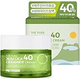 PRETTYSKIN Centella Asiatica 40% Gel Cream–Korean Face Moisturizer with Hyaluronic Acid, Ceramide NP & Shea Butter–Lightweight, Non-Sticky Hydration for Sensitive, Dry & Combination Skin (1.75 fl oz)