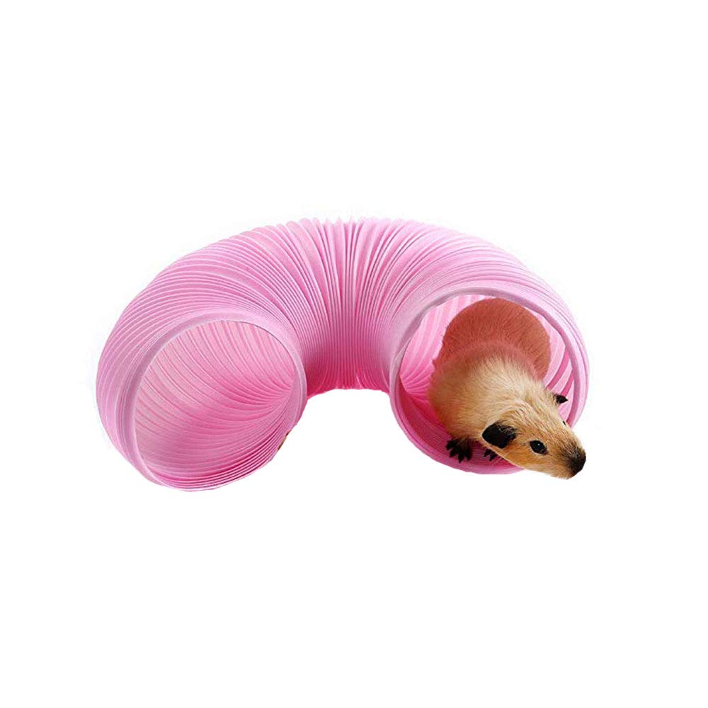 Small Animal Play Tunnel, Durable Resistant Plastic Guinea Pigs Tube, Fun Pet Tunnel Hideway for Guinea Pigs Chinchillas Rats and Dwarf Rabbits