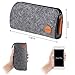 2 Pack Felt Pencil Bag Pen Case Students Stationery Pouch With Zipper for Pens Pencil Keys Organizer Women Makeup Storage