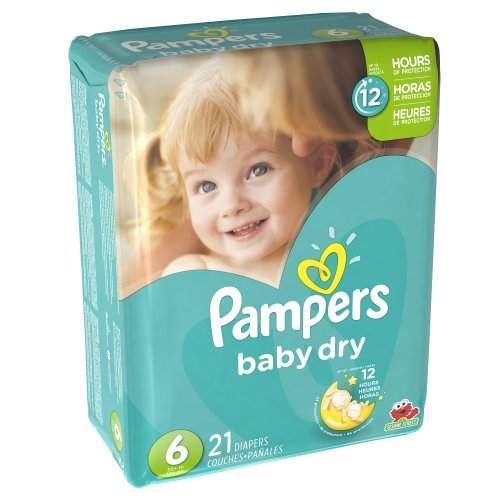 Pampers Baby Dry Diapers Size 6 Jumbo Pack, 21 ct