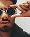 CGID E73 Retro Steampunk Style Inspired Round Metal Circle Polarized Sunglasses for Women Men