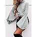 SG Women Turtleneck Long Bell Sleeve Top Casual Jumper Pullover Sweater
