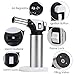 Blow Torch, Professional Kitchen Culinary Torch Lighter, Mini Chef Cooking Creme Brulee Torch, Butane Torch with Refillable Safety Lock & Adjustable Flame for Meat, Baking BBQ (Butane not included)