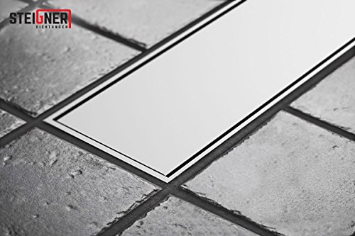 STEIGNER Duschrinne Siphon Ablaufrinne Edelstahl - 90cm AMSTERDAM SDR90-1 Stück – Bild 5