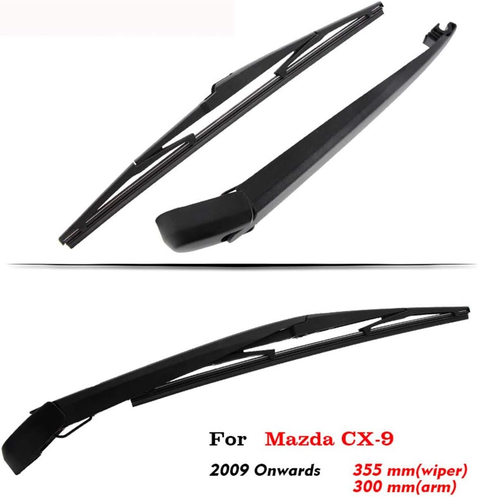 SLONGK Car Rear Windscreen Wiper Arm Blade Rubber,For Mazda Cx-9 Hatchback 2009 2010 2011 2012 2013 2014 2015 2016 2017 2018