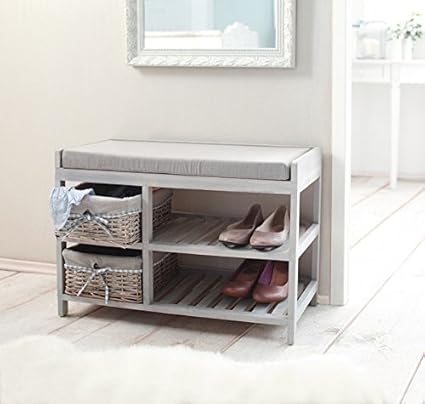 Dekoleidenschaft 'Zapato Reposacuchillos gris encalado: Amazon.es