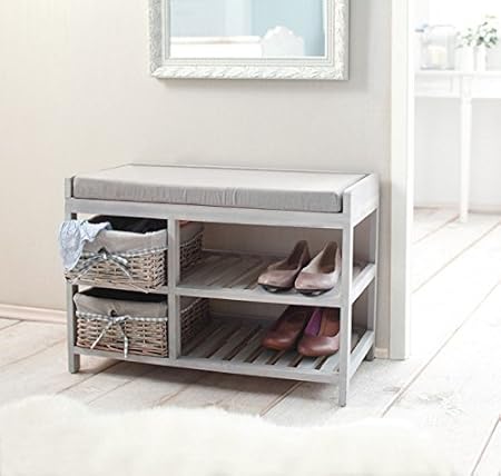 Dekoleidenschaft 'Zapato Reposacuchillos gris encalado: Amazon.es