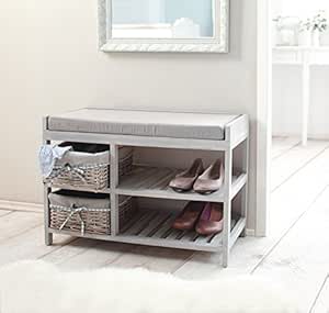 Dekoleidenschaft 'Zapato Reposacuchillos gris encalado: Amazon.es