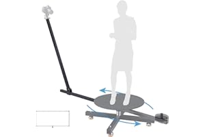 【Not Include Spinner】 RAUBAY 360 Degree Spinner (Standard Version) - Extension Kit, 48" Extension Poles & 20"x41" Background Bracket for Portrait, Selfie, 3D Body Scanning, Commercial Photography