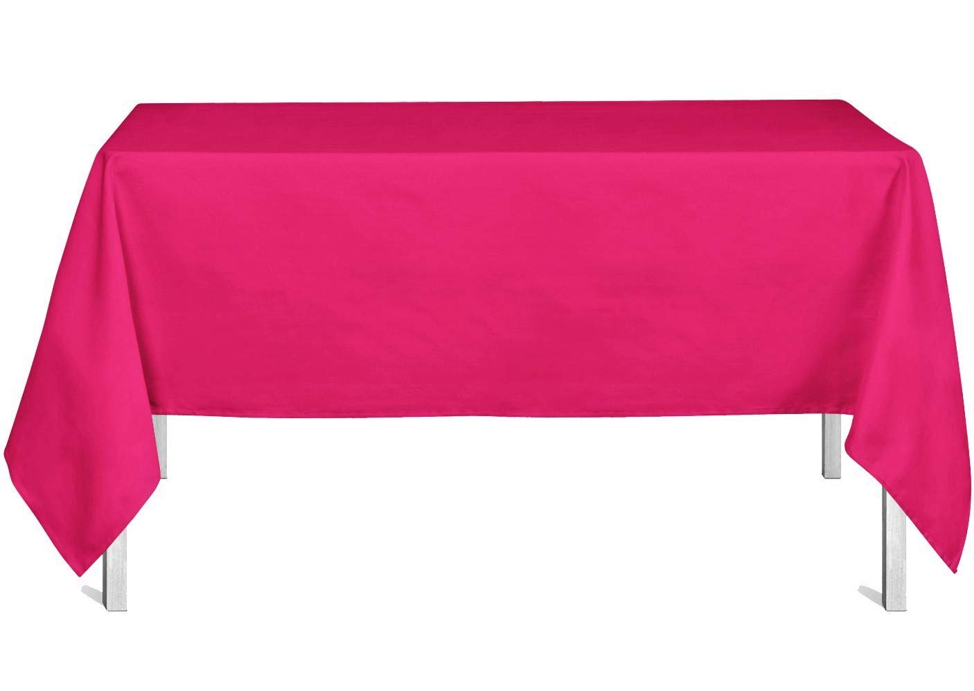Home Direct Extra Large Rectangular Fabric Tablecloth 140x240cm 55"x94" Fuchsia Pink