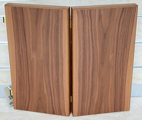 Manopoulos Walnut Wood Backgammon Set - Handmade in Greece
