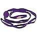 Peace Yoga - Durable 7ft Cotton Yoga Stretching Exercise Strap Band with Multiple Grip Loops - Purple