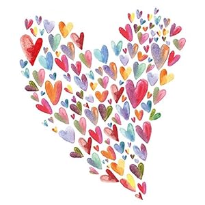 Heart Design - 2016 Mini Wall Calendar 7 x 7in