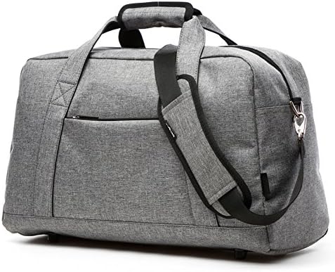 KEYNEW Travel Duffel Bag Carry On for Men and Women Weekender Overnight Tote Luggage - Gray