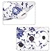 Miric Legend of Zelda Ocarina 12 Hole, Chinese Ceramic Alto C Blue Lotus Flower Pattern Glaze Surface Professional Level Ocarina With Protective Bag + Songbook