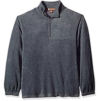 Harriton 8 oz. Fleece Quarter-Zip Fleece Pullover. Medium Charcoal