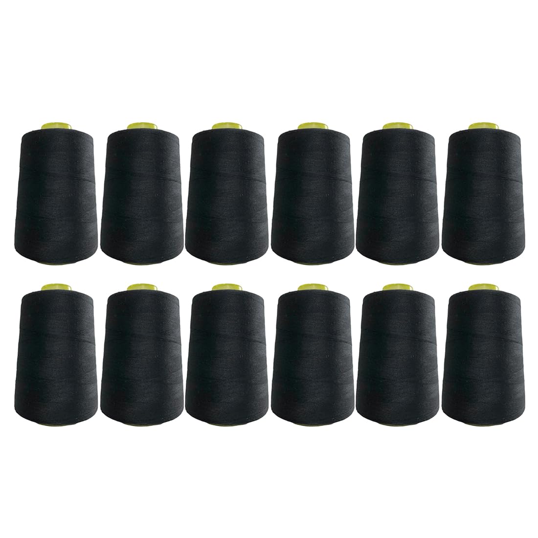 JYC CREATIVE 12 Rolls/Lot Sewing Thread Heavy Duty Sewing Accessories Sewing Thread Spool 4,000 Meters Black White Crafts Clothing Black