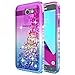 NageBee Case for Samsung Galaxy J3 Prime /J3 2017 /J3 Eclipse /J3 Emerge /J3 Mission /J3 Luna Pro/Express Prime 2 /Amp Prime 2 with Screen Protector, Ultra Slim Thin Glossy Stylish Phone Case -Nova
