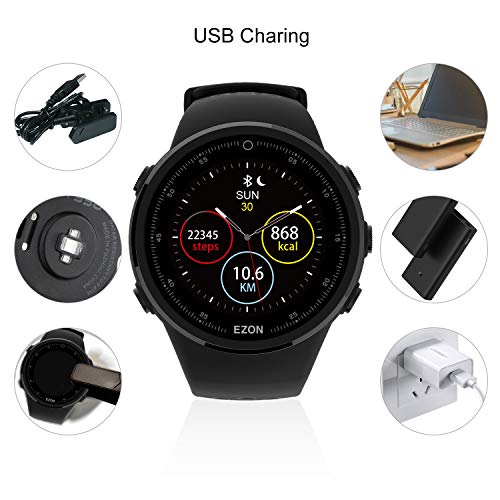 EZON T958 GPS Running Sport Smart Bluetooth Watch Compatible with Philips Heart Rate Monitor