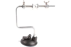 Fishing Wire Winder System, Aluminum Alloy Vacuum Suction Cup Fish Line Winding Tool Adjustable Fish Line Spooler with Handle