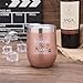Pufuny It's Not Really Drinking Alone If The Dog Is Home, 12 oz Stemless Funny Wine Tumbler | Unique Gift Idea for Dog Mom, Dog Dad, Men, Women, Veterinarian | Birthday Present for Dog Lovers