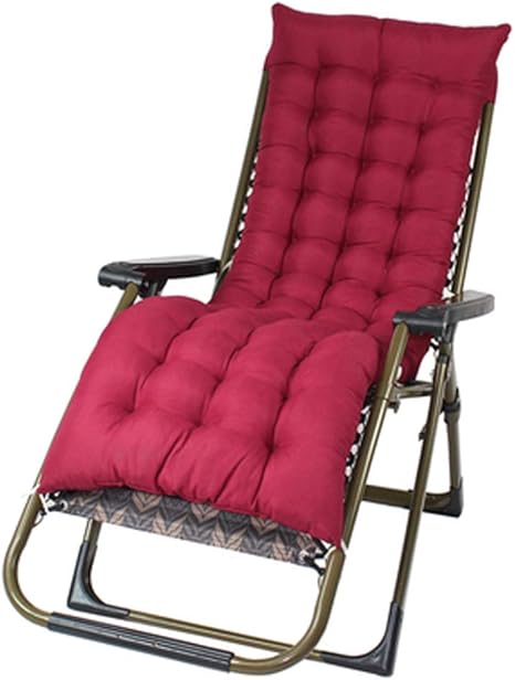 Amazon Topjia アウトドアチェア ベランダ 持ち込み マット 折りたたみ リラックスソファ アウトドア庭 テラス チェア 角度調整 の アウトドアチェア 柔らかい 赤 椅子 マット 枕 オンライン通販