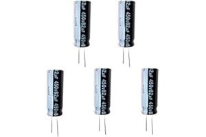 5pcs/ Set 82uF 450V Practical Radial Lead Aluminum Electrolytic Capacitors