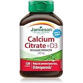 Jamieson Calcium Citrate + Vitamin D 120 Caplets