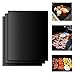 SUMGOTT Non-Stick BBQ Grill Mat, Perfect for Charcoal, Electric and Gas Grill, Reusable, Easy to Clean, Essential Grilling Accessories for Home Cooks and Grillers, Set of 3