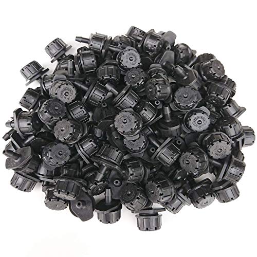 MANSHU 150pcs Adjustable Irrigation Drippers Sprinklers 1/4 Inch Emitter Dripper Micro Drip Irrigation Sprinklers for Flower beds, Vegetable Gardens, Lawn, Herbs Gardens. - Thumbnail 4