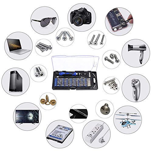 84 in 1 Repair Tools Kit with Magnetic Driver Kit, Apsung Professional Electronics Precision Screwdriver Set with Portable Bag for Repair Computer, Cell Phone, PC, iPhone, MacBook, Laptop etc
