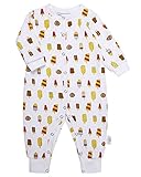 Kidsform Infant Baby Boys Girls Cotton Print Thicken Footless Romper Bodysuits Jumpsuit Outfits