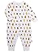 Kidsform Infant Baby Boys Girls Cotton Print Thicken Footless Romper Bodysuits Jumpsuit Outfits