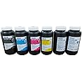 POVOKICI UV DTF Printer Ink 1L CMYKW Varnish UV Inks Direct Print A-B PET Film for E*pson Printheads US Stock