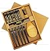 Happy Sales CH-80, Bamboo Chopsticks Gift Set Rice Paddle Included, Dragon