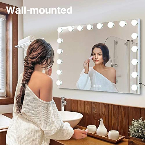 MISAVANITY Hollywood Vanity Mirror with Lights and Bluetooth Speaker
