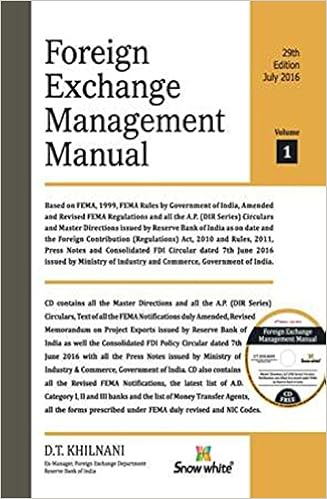 Amazonin Buy Foreign Exchange Management Manual Volume I - 