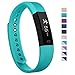 007plus Fitness Tracker, D115 Concise Style Point Touch Activity Tracker (Teal)