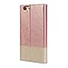 GMYLE iPhone 6s Plus Case, Wallet Case Clip for iPhone 6S Plus – Pink & Champagne Gold Slim Hard Back Case