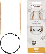 KnitPro Basix Beech Fixed Circular Needles 16in 3.50mm