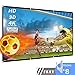 LOVAC 120 inch Projector Screen 16:9 HD, Full Down Rear & Front Projection Screen for Indoor and Outdoor Home Theater, Foldable Portable Anti-Crease Movie Match Party Projector Equipment