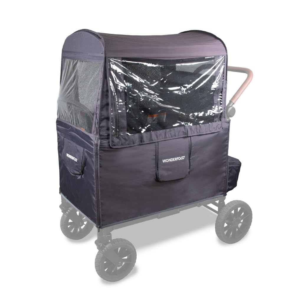 Photo 1 of WONDERFOLD Weather Cover for W4 Elite/Luxe Collapsible Wagon Stroller - Versatile Rain Cover for Stroller Wagon with Advanced Waterproof & Simple Install